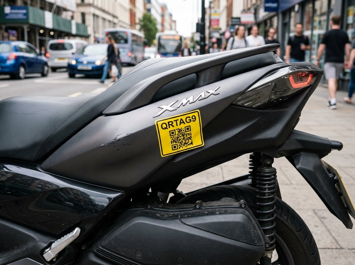 QRTAG9 Bike Fuel Tank Tag