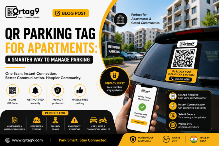 QR Parking Tag for Apartments: A Smarter Way to Manage Parking